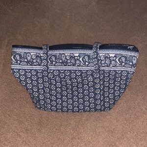 Vera Bradley Navy and White Patterned Tote